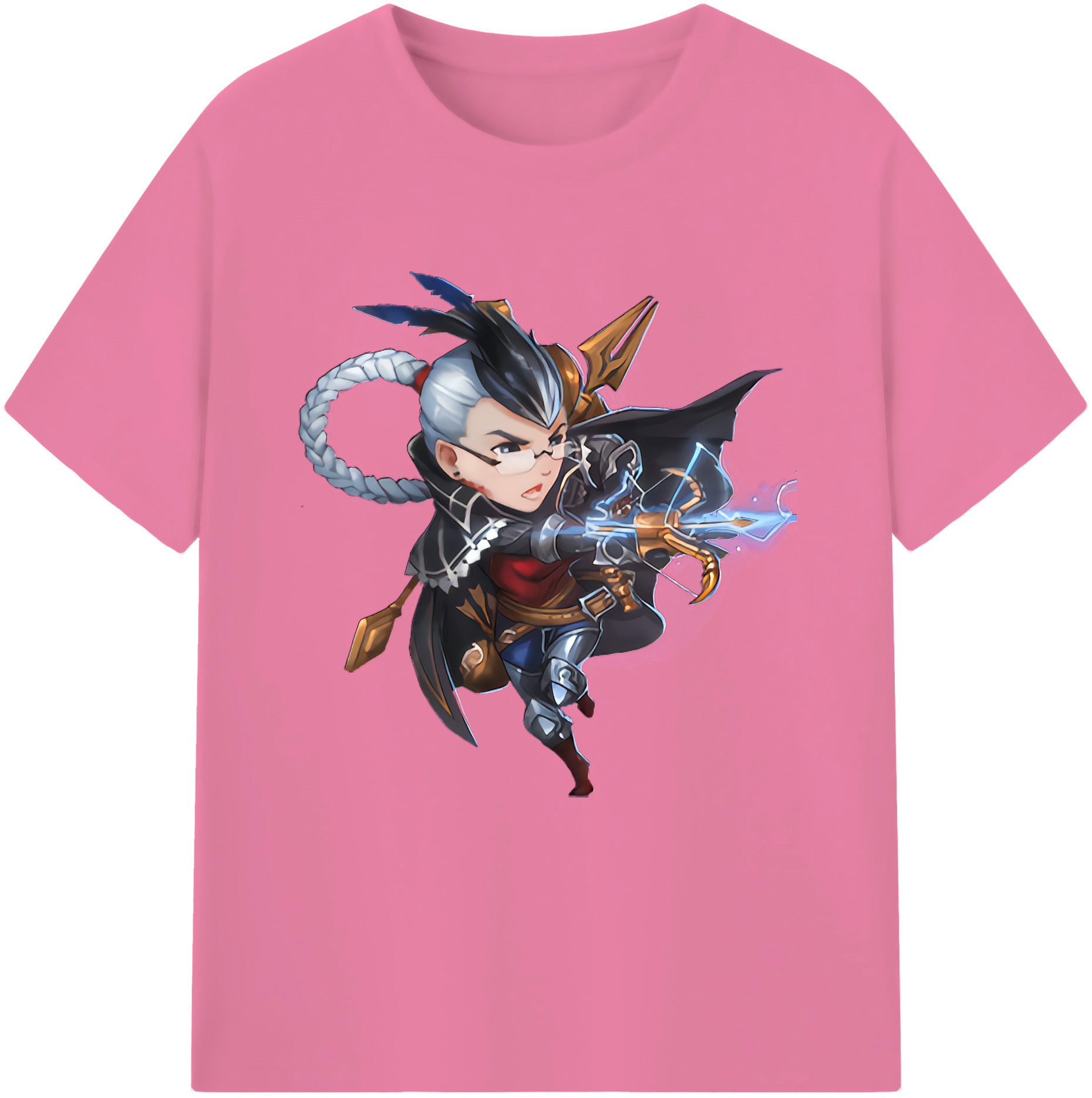 リーグ・オブ・レジェンド League of Legends LOL 綿100％半袖Tシャツ（フロントプリント）